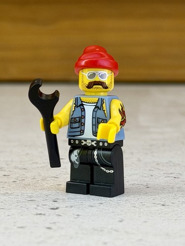 Lego motorcycle mechanic biker - lego,